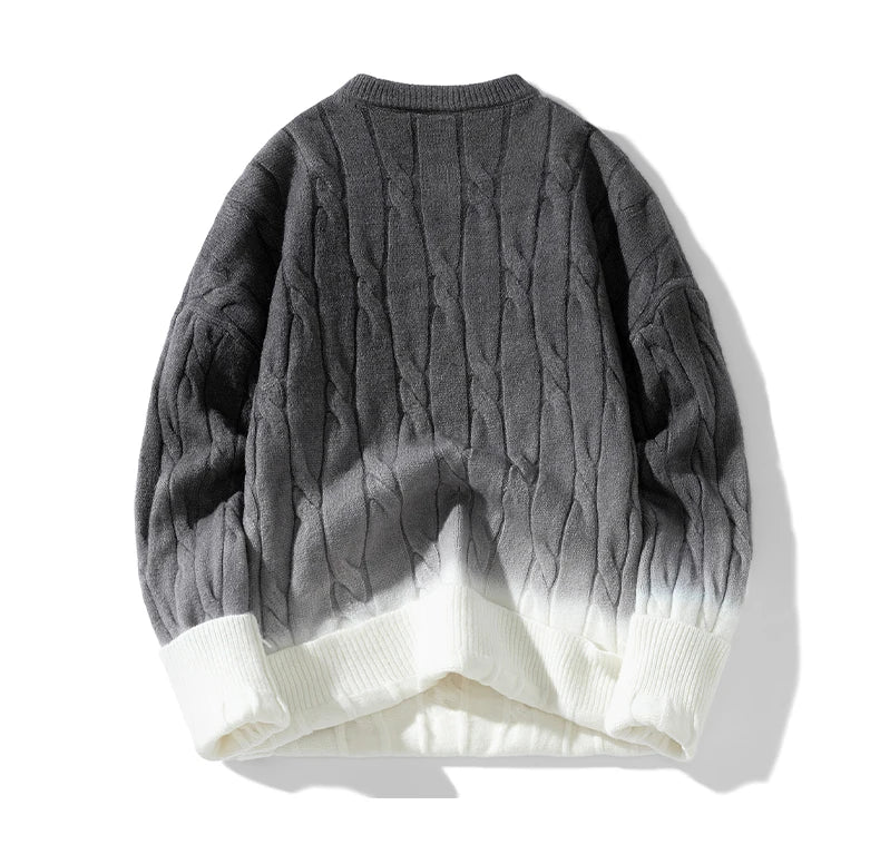 Gradient Knitwear Pullover Sweater , - Streetwear Sweater - Slick Street