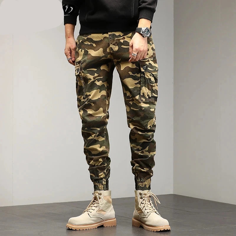 Drawstring Combat Military Cargo Pants ,  - Streetwear Pants - Slick Street