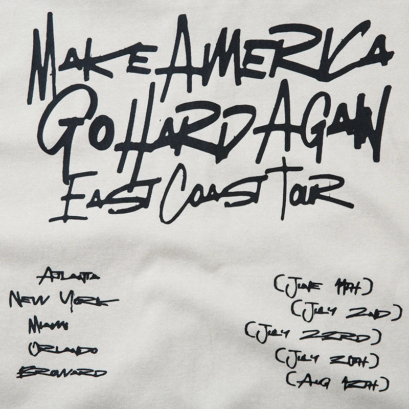 Make America Go Hard Again Graffiti Zipper Hoodie ,  - Streetwear Hoodie - Slick Street