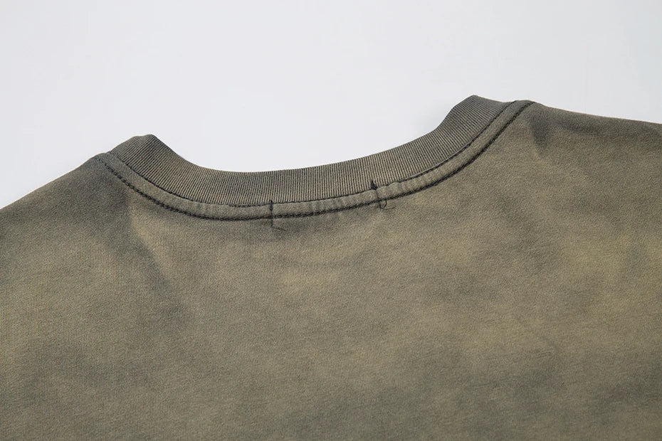 Tie-Die Metal Star Ripped T-Shirt , - Streetwear T-Shirt - Slick Street