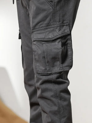 Slim Fit Elastic Ankle Pants , - Streetwear Pants - Slick Street