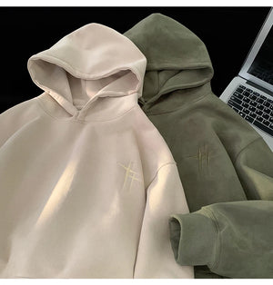 Malk Up Trend Suede Hoodie , - Streetwear Hoodie - Slick Street