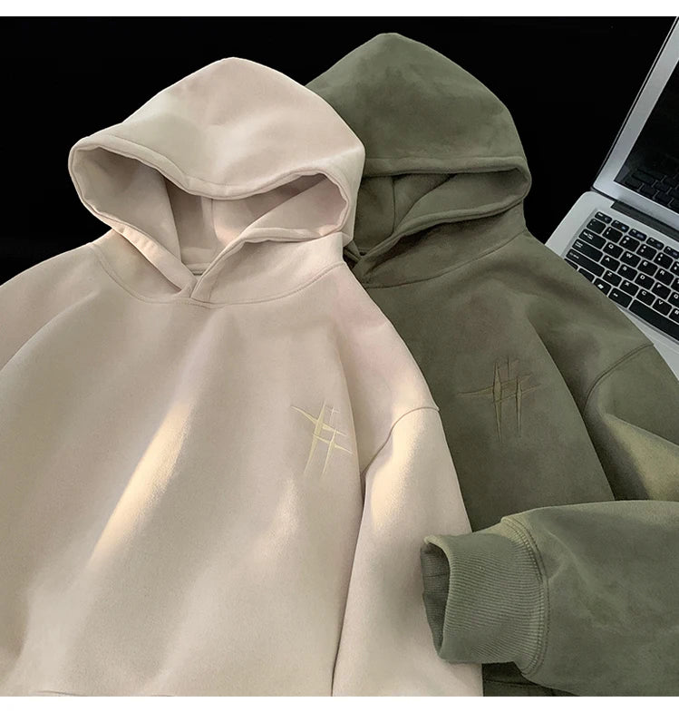 Malk Up Trend Suede Hoodie , - Streetwear Hoodie - Slick Street