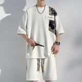 ROMANTIC Plushy Bear Shoulder Patch Tracksuit Beige, XS - Streetwear Tracksuits - Slick Street