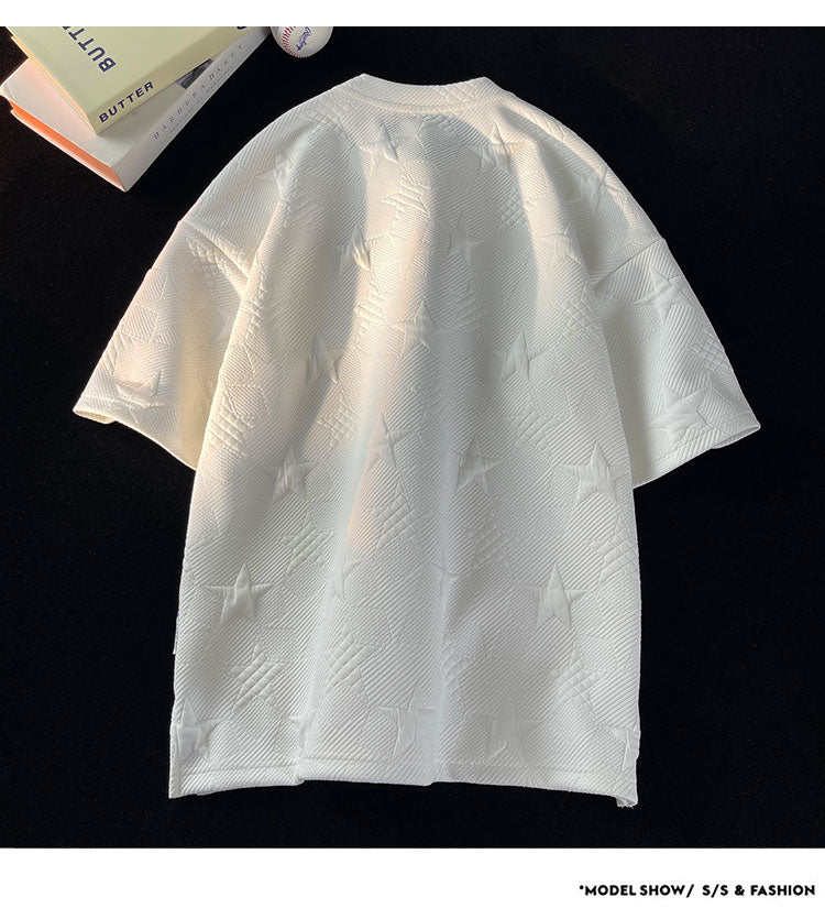 Youth Club Star Foaming Knitted T-Shirts , - Streetwear T-Shirts - Slick Street