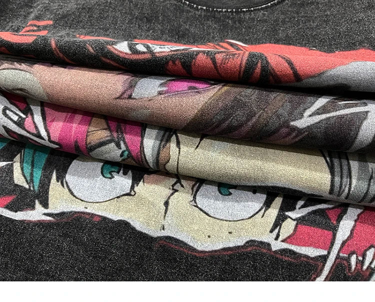 The Legend Warriors Anime Oversized T-Shirt ,  - Streetwear T-Shirt - Slick Street