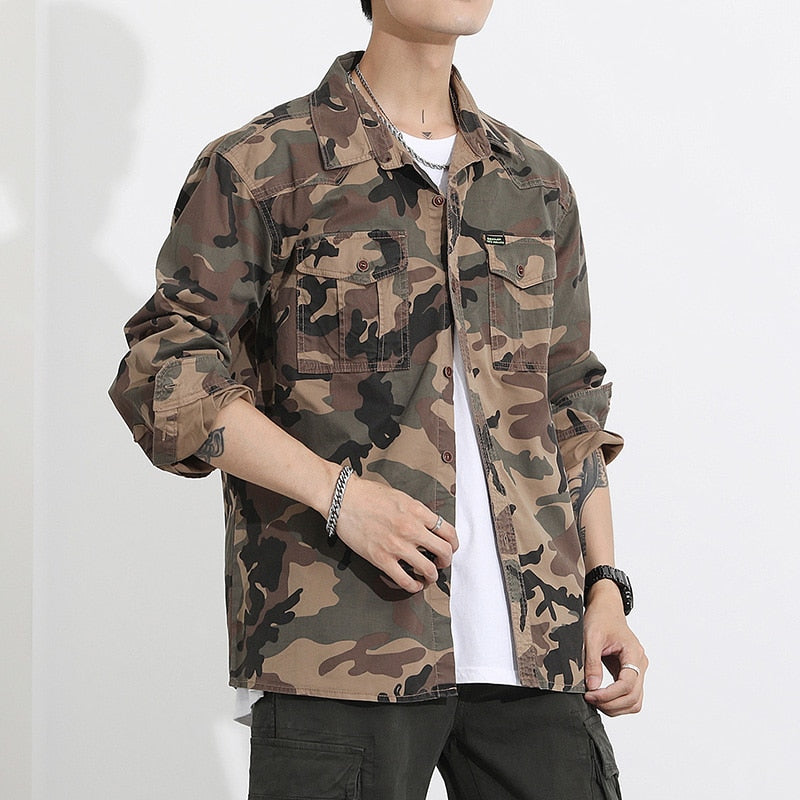 Military VSA Camouflage Shirt ,  - Streetwear Shirt - Slick Street