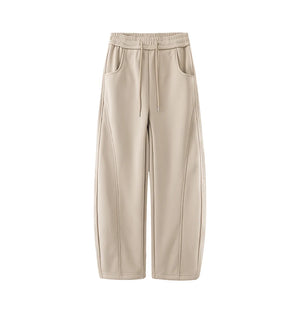 Smoky Tie-dye Straight Leg Pants XS, Biege - Streetwear Pants - Slick Street