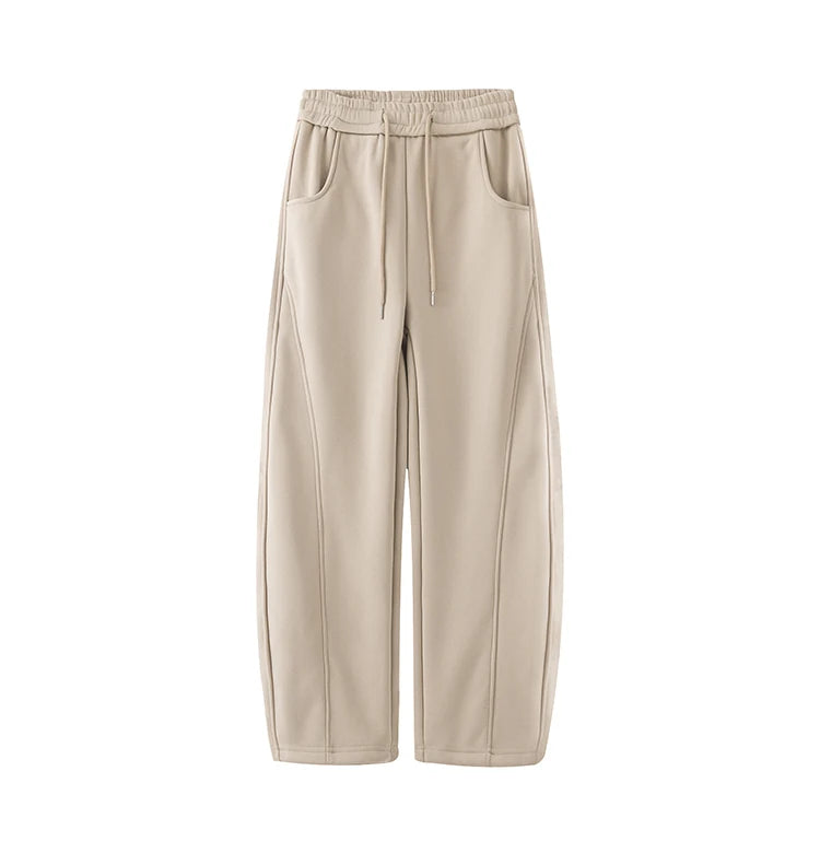 Smoky Tie-dye Straight Leg Pants XS, Biege - Streetwear Pants - Slick Street