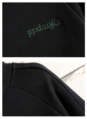 Forever Young Green Stripped Sleeves Hoodie ,  - Streetwear Hoodie - Slick Street