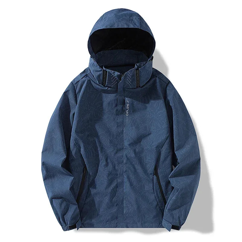 Plain Color Lightweight Outdoor Jacket Blue, XS - Streetwear Jacket - Slick Street