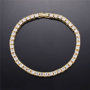 Crystal Rhinestone Tennis Necklace ,  - Streetwear Necklace - Slick Street