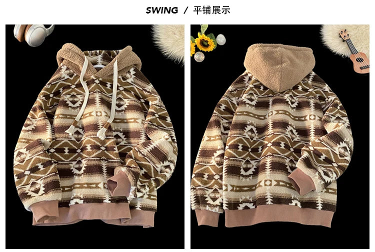 Jacquard Weave Knit Wear Hoodie , - Streetwear Hoodie - Slick Street