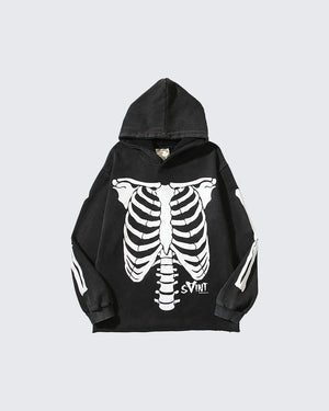 Saint Skeleton Hoodie , - Streetwear Hoodie - Slick Street