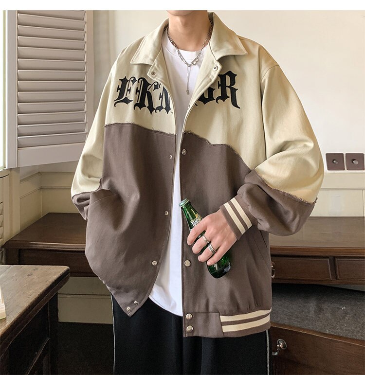 Dual Tone Split Button Up T-Shirt , - Streetwear T-Shirts - Slick Street