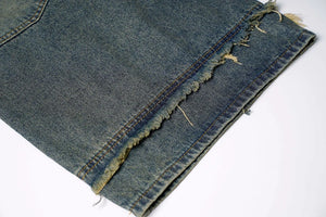 Vintage Loose Distressed Denim Shorts , - Streetwear Shorts - Slick Street