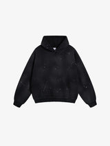 Iso Splash Abstract Oversized Pullover Hoodie Black, XS - Streetwear Hoodie - Slick Street