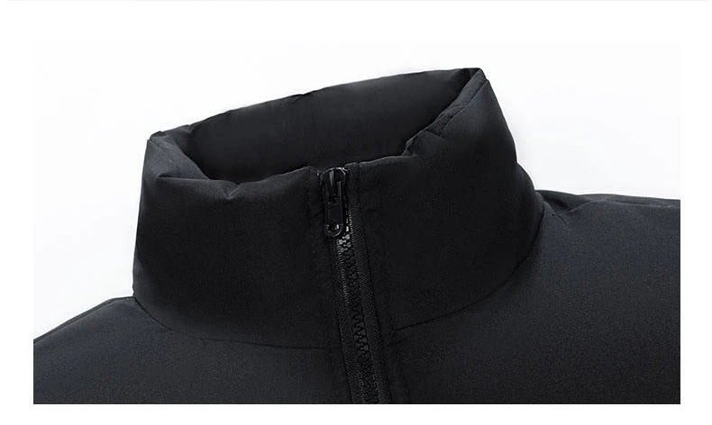 Writing Style Two Tone Zipper Padded Jacket ,  - Streetwear Jacket - Slick Street