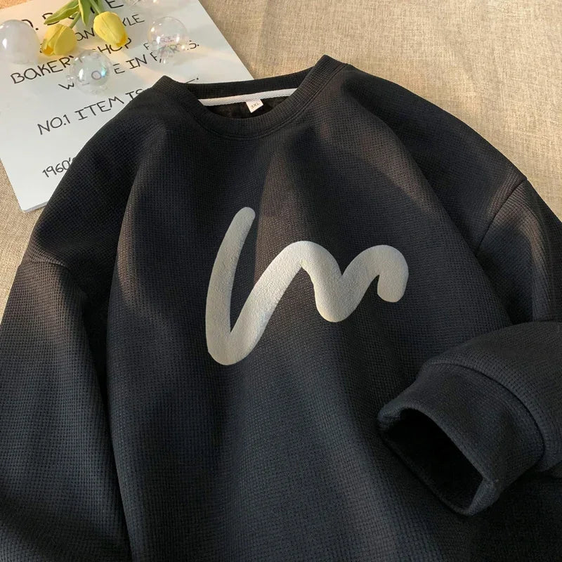 Waffle V21A Sweatshirt black, XS - Streetwear Sweater - Slick Street