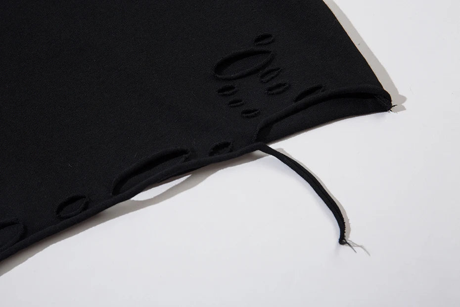 Tie-Die Metal Star Ripped T-Shirt , - Streetwear T-Shirts - Slick Street