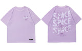 No Big Deal Space Anime T-Shirt Purple, M - Streetwear T-Shirts - Slick Street
