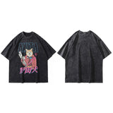 Akita Warrior Anime T-Shirt Black, M - Streetwear T-Shirts - Slick Street