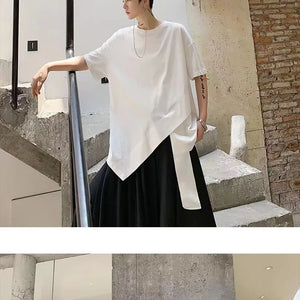 Kaju Long Bottom T-Shirt , - Streetwear T-Shirts - Slick Street