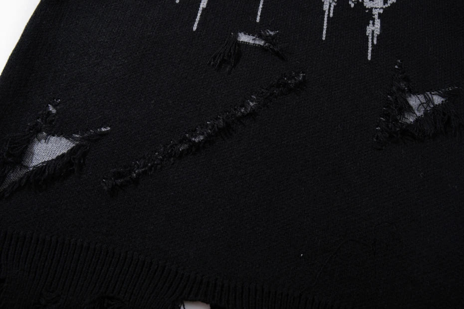 RA Distressed Sweatshirt , - Streetwear Sweatshirts - Slick Street