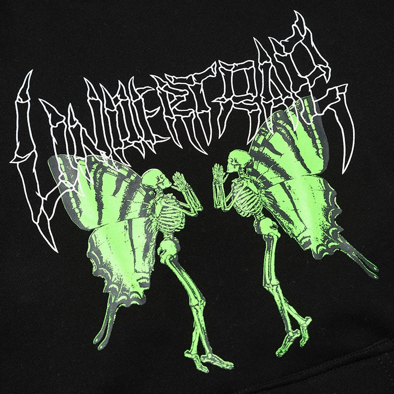 UNTP Caterpillar Skeleton Pullover Hoodie ,  - Streetwear Hoodie - Slick Street
