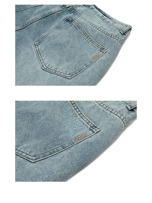 Denim Ripped Coin Pocket Jeans , - Streetwear Jeans - Slick Street