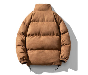 Dusky Color Padded Zipper Jacket ,  - Streetwear Jacket - Slick Street