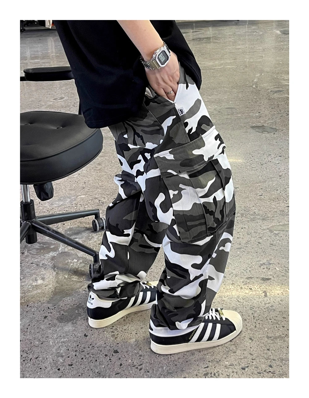 Snow X1 Camo Cargo Pants ,  - Streetwear Cargo Pants - Slick Street