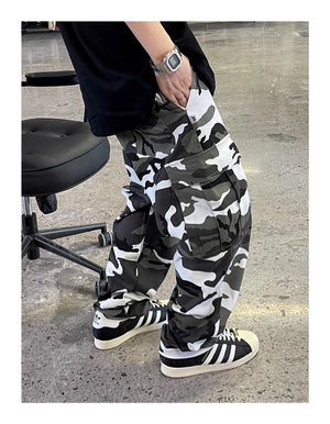 Snow X1 Camo Cargo Pants ,  - Streetwear Cargo Pants - Slick Street