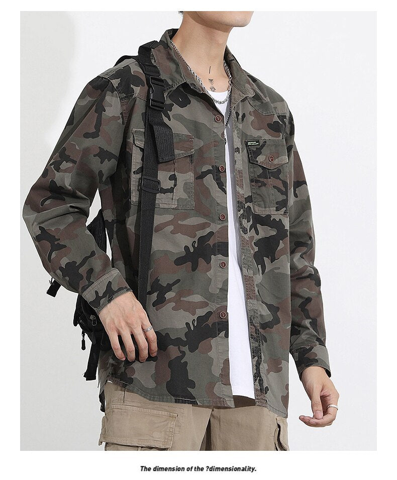Military VSA Camouflage Shirt ,  - Streetwear Shirt - Slick Street