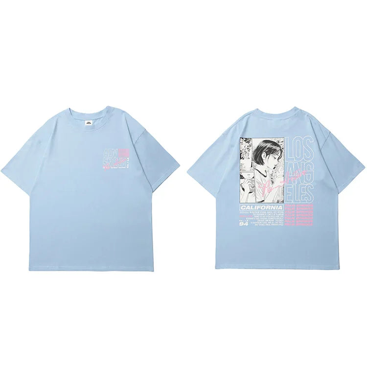 Adventures Anime Smoking Girl T-Shirt – Slick Street