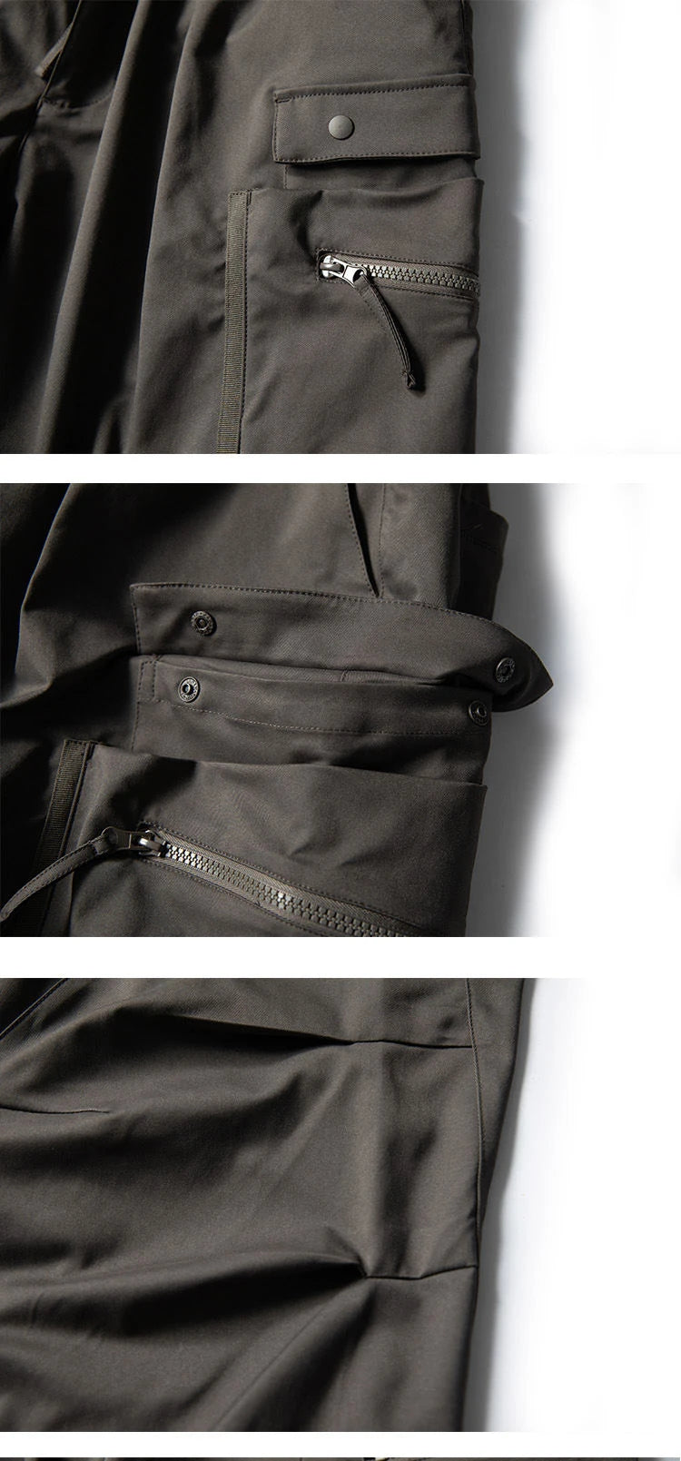 Multi-Pocket Elastic Waist Cargo Pants ,  - Streetwear Pants - Slick Street