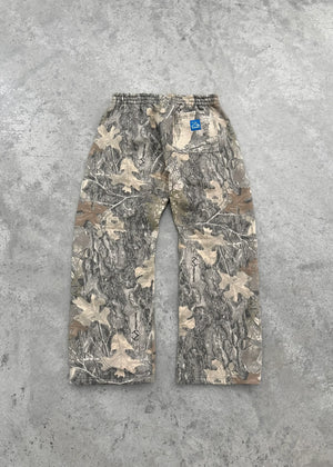 Camouflage Maple Leaves Pattern Pants , - Streetwear Pants - Slick Street