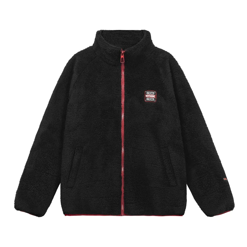 Fleece Style Zipper Multi Color Jacket , - Streetwear Jacket - Slick Street