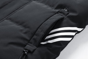 Padded Striped Vest Sleeveless Jacket ,  - Streetwear Jacket - Slick Street