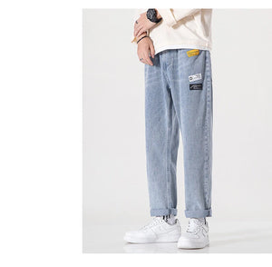 Ripped Nostalgic Denim Pants ,  - Streetwear Pants - Slick Street
