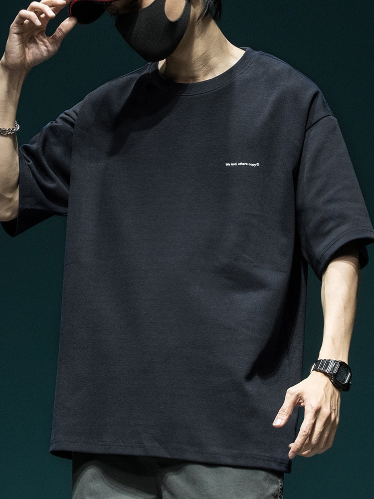 We lead, others copy© Casual Solid T-Shirt , - Streetwear T-Shirts - Slick Street