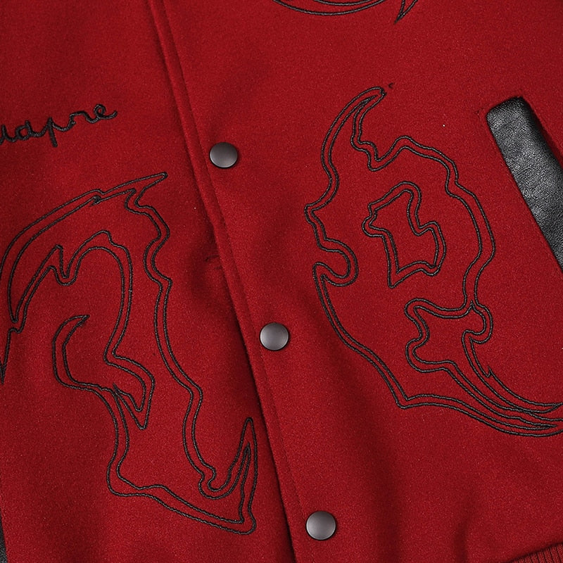 AESUAPRE Variant Symbol Button Up Jacket ,  - Streetwear Jacket - Slick Street