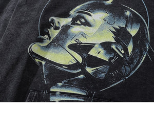 Dark Human Future Robot Graphic Hoodie ,  - Streetwear Hoodie - Slick Street
