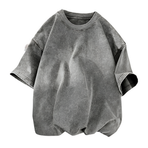 Gothic Washed Smoky Style T-Shirt , - Streetwear T-Shirts - Slick Street