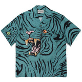 Wild Beast Tiger Shirt Green, S - Streetwear Shirt - Slick Street