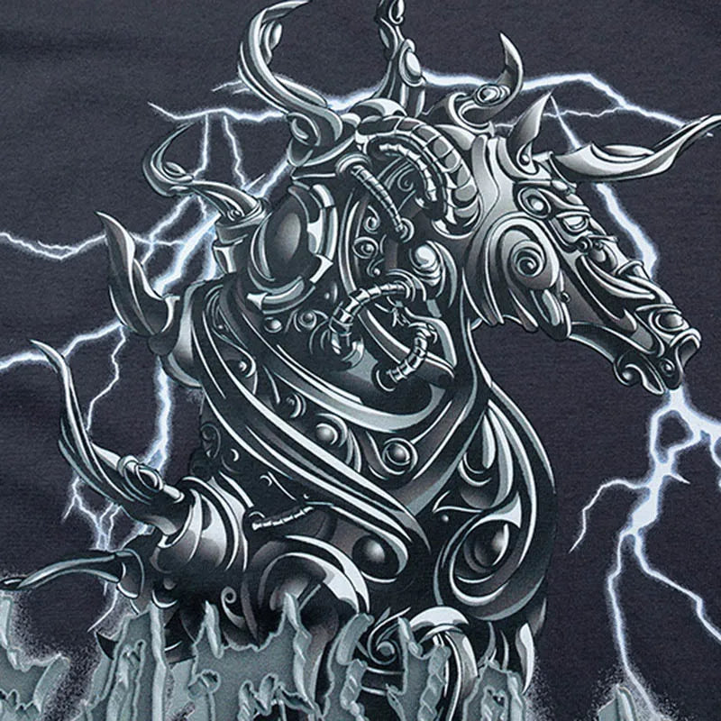 Successing Lighting Dragon Monster Loose T-Shirt ,  - Streetwear T-Shirt - Slick Street