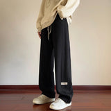 Straight Leg Corduroy Baggy Pant XS, Black - Streetwear Pants - Slick Street