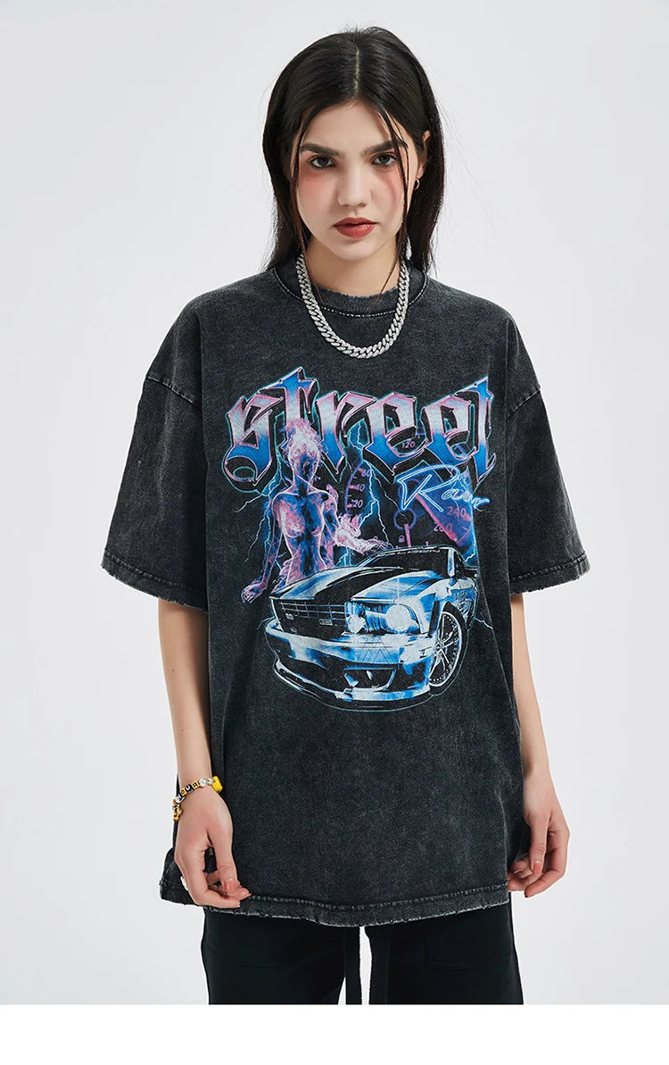 Street Racer Graphic T-Shirt ,  - Streetwear T-Shirt - Slick Street