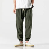 Drawstring Cropped Elastic Waist Casual Pants Molv, M - Streetwear Pants - Slick Street