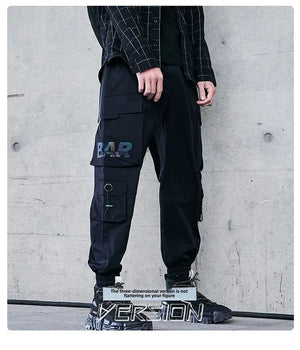 BAR Cargo Pants Black, M - Streetwear Pants - Slick Street